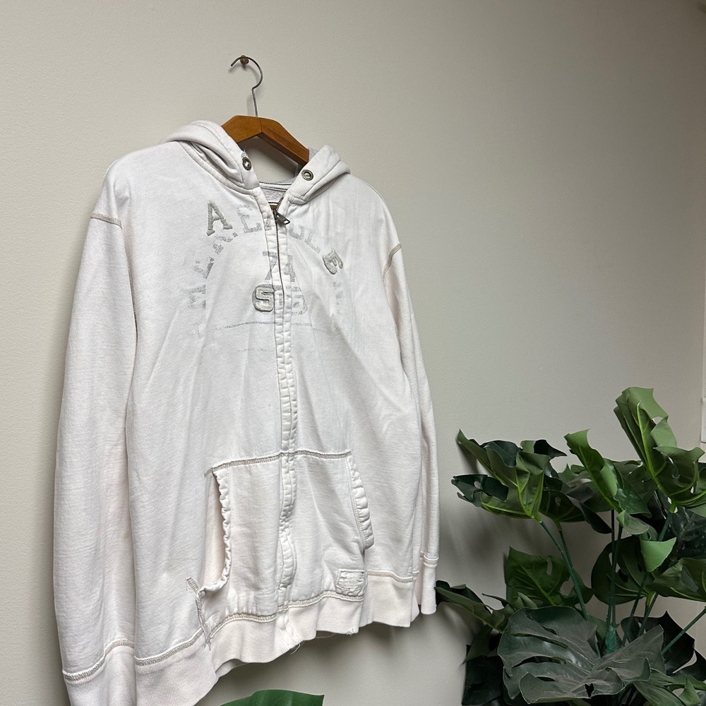 Y2K American Eagle Grunge Skater Full Zip Hoodie - Picture 2 of 4